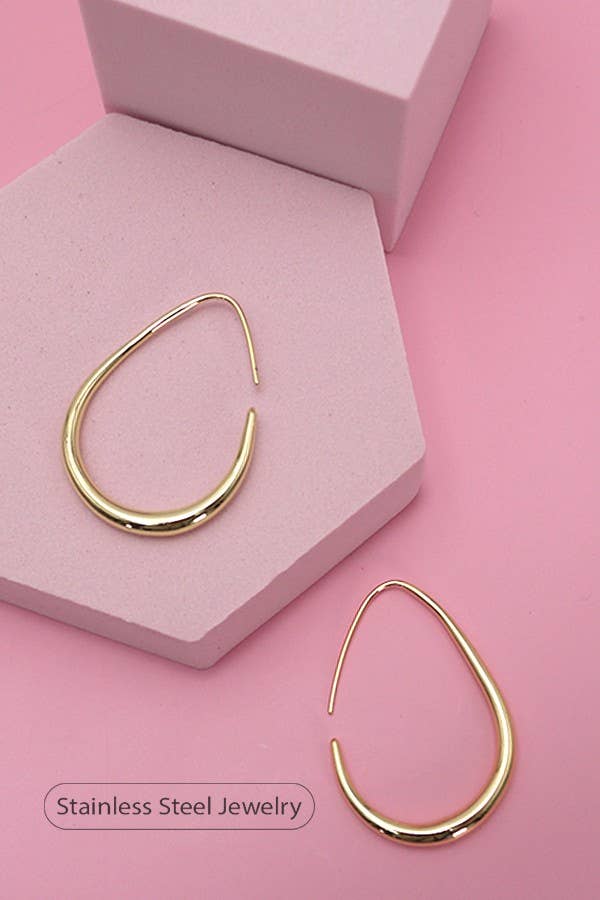 Hoop Earrings | 18K STAINLESS STEEL WATERPROOF TARNISH FREE