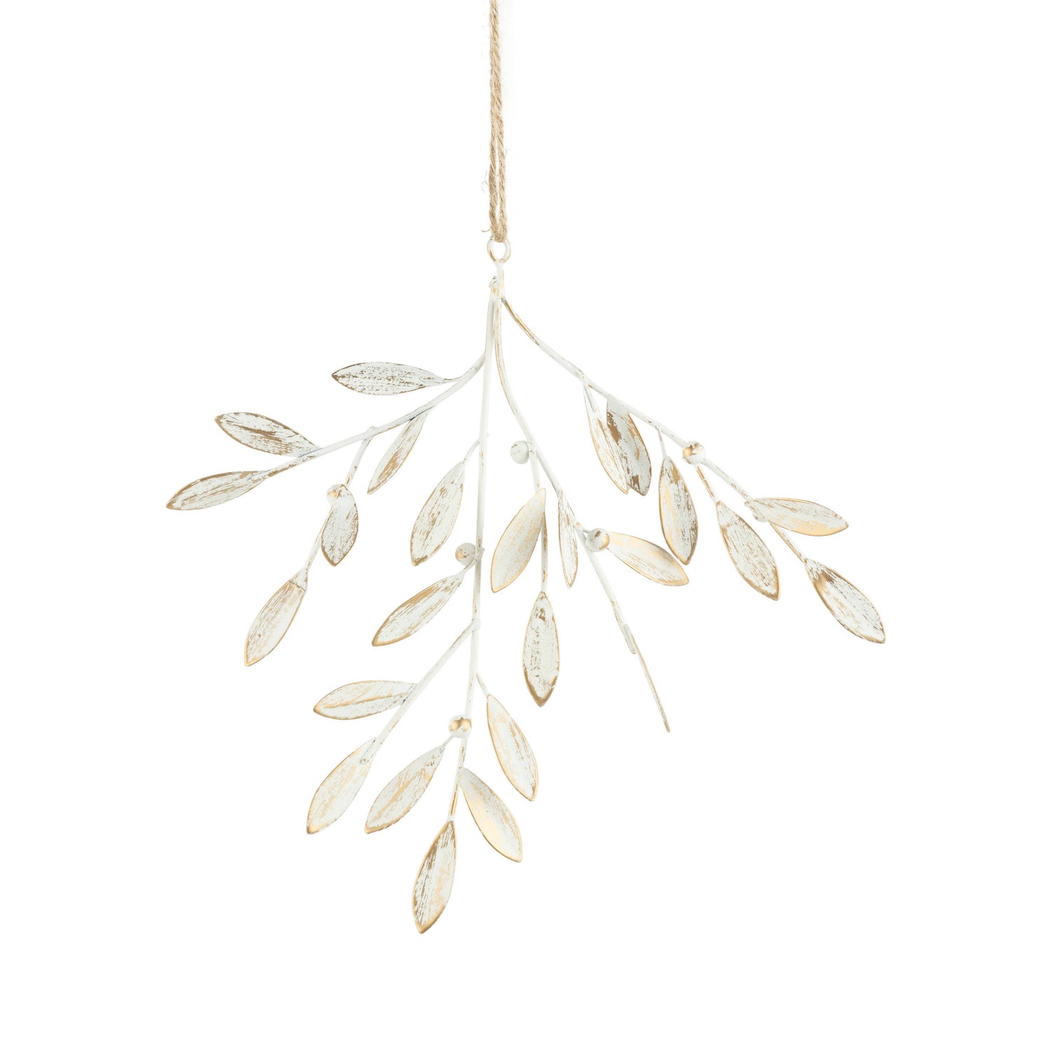 Metal Ornament | Painted Mistletoe