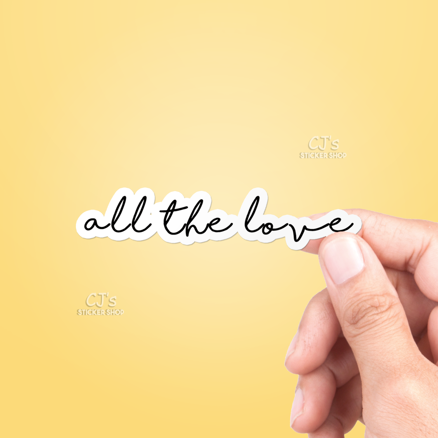 Vinyl Sticker | All The Love