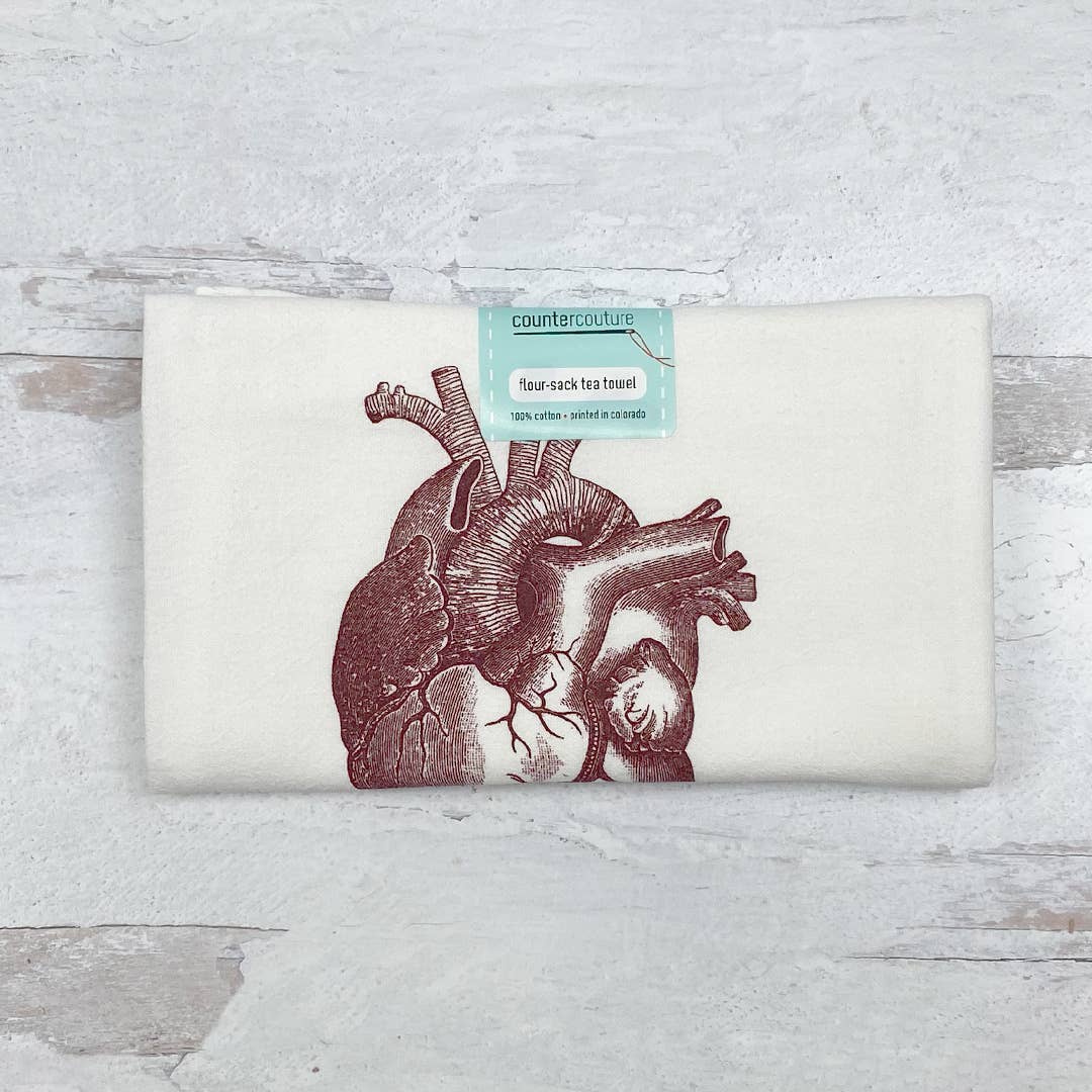 Tea Towel | Anatomical Heart