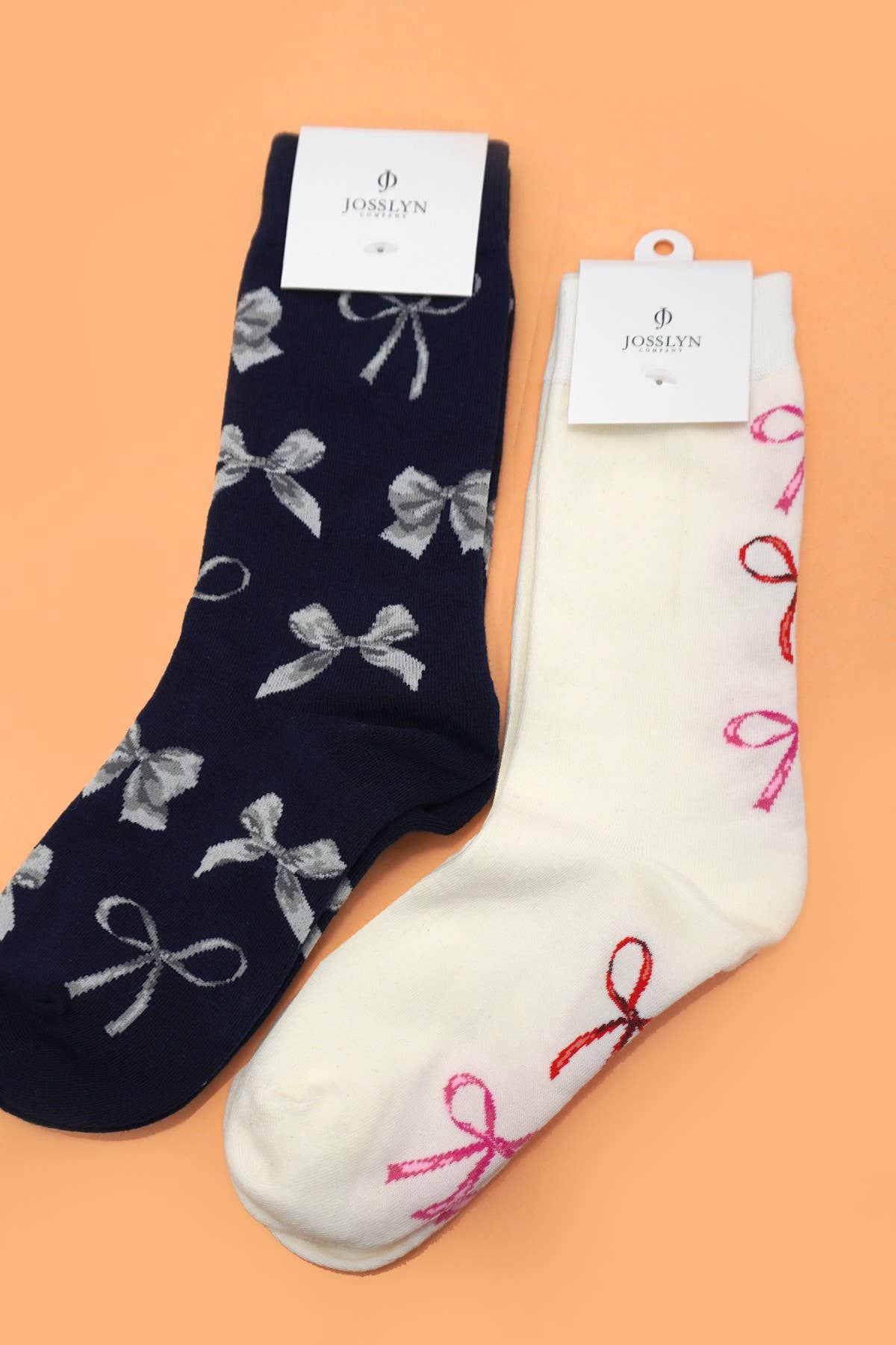 Women's Socks | BOW Print MID CALF LENGTH