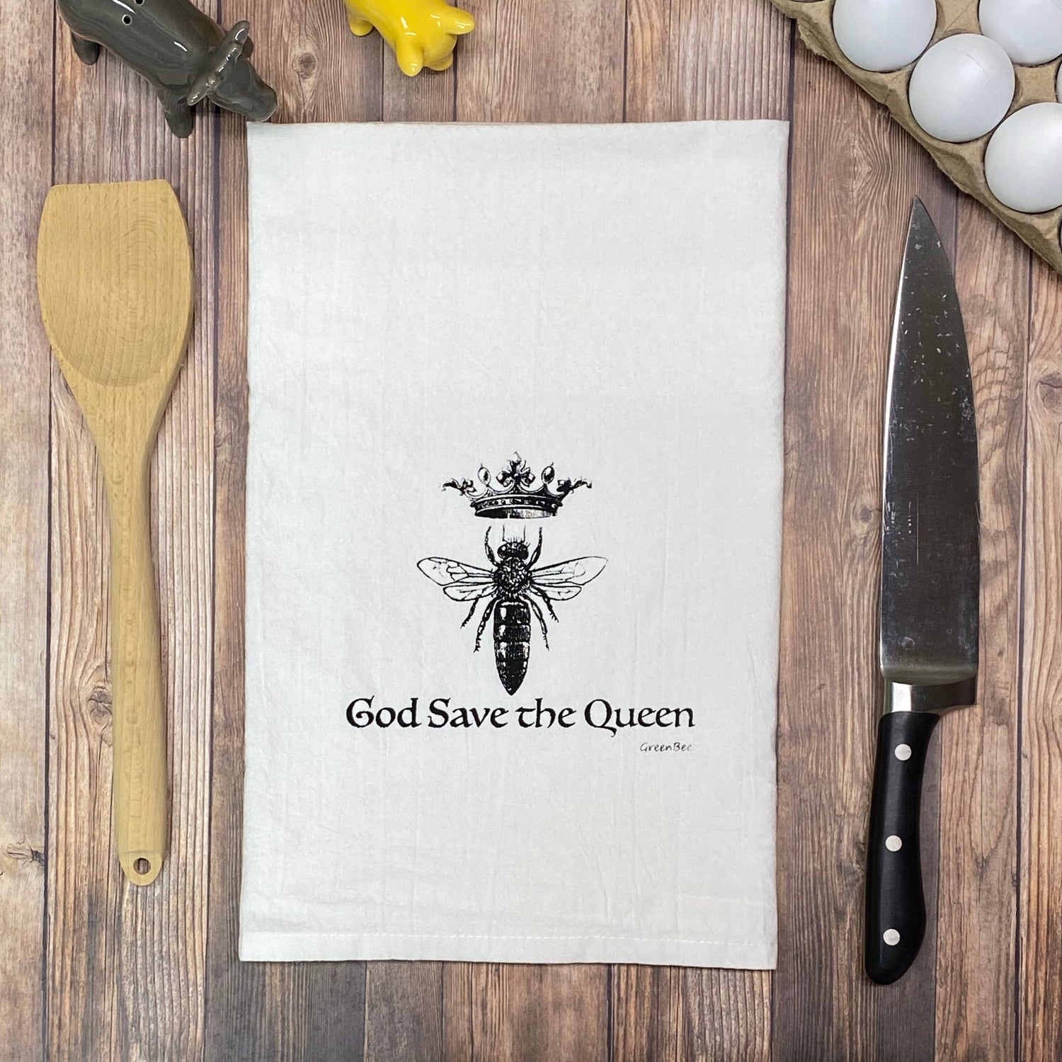 Queen Bee Dish Towel | Tea Towels | Royal Kitchen Towels