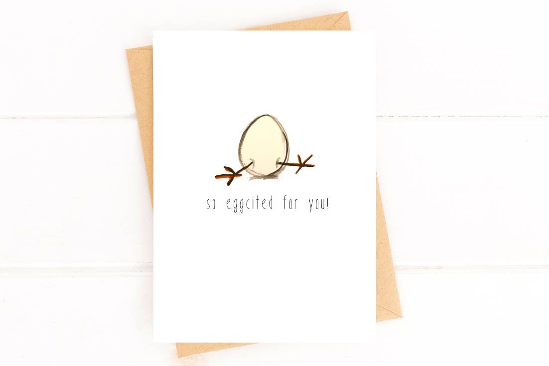 Greeting Card | Eggcited For You Greeting Card