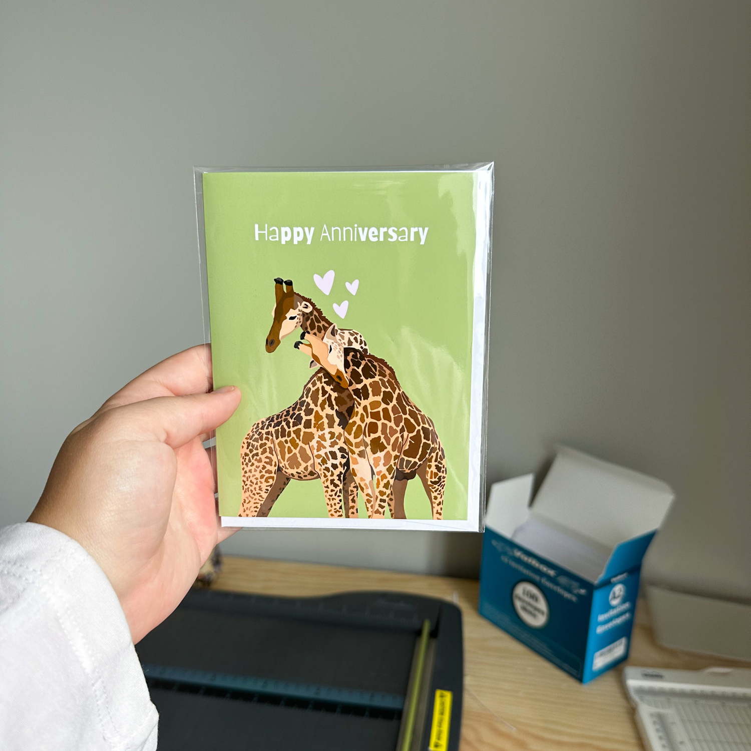 Greeting Card | Giraffe Anniversary