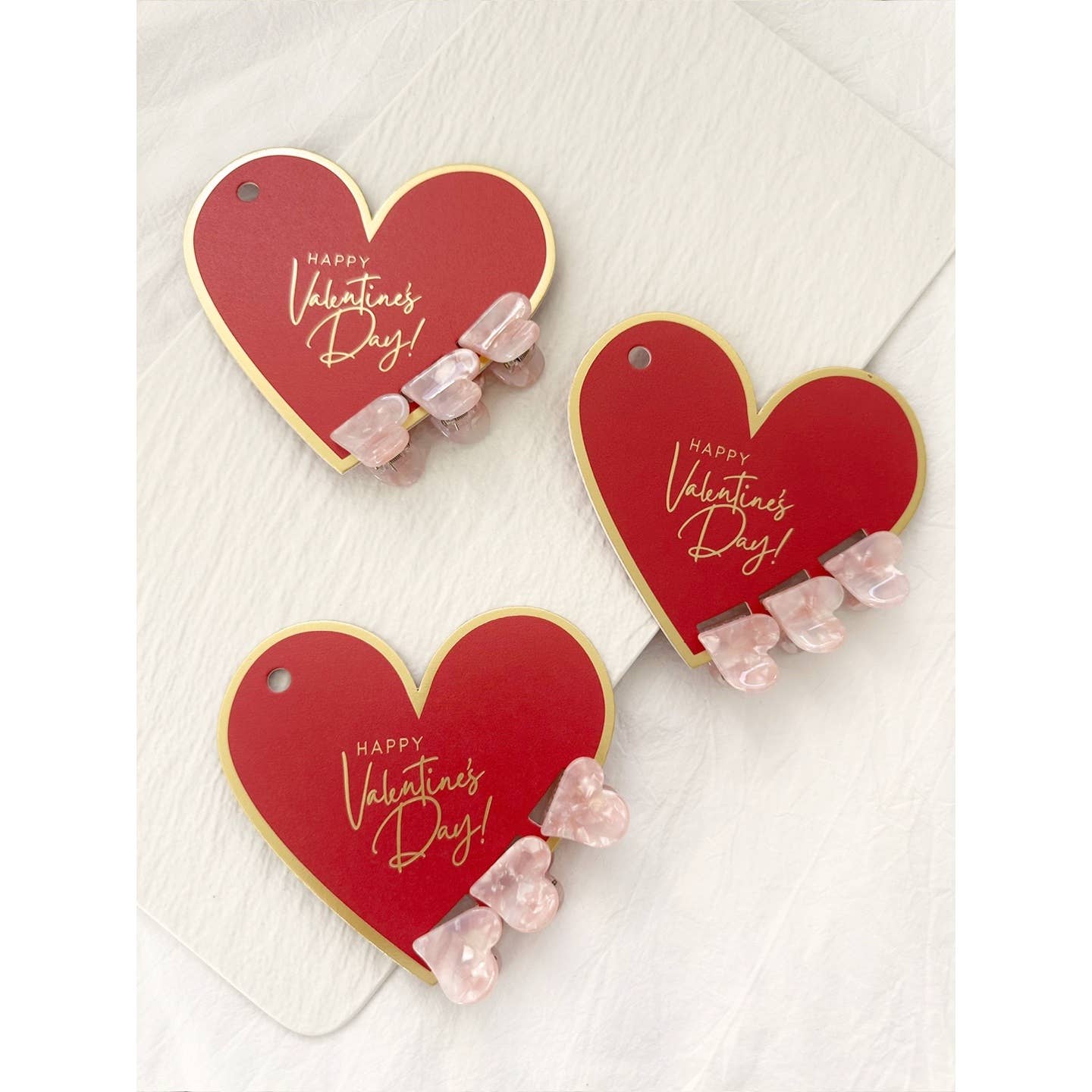 Hair Clips | Mini Valentine Heart Clips