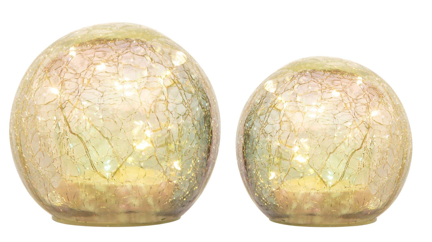 LED Crackle Glass Sphere