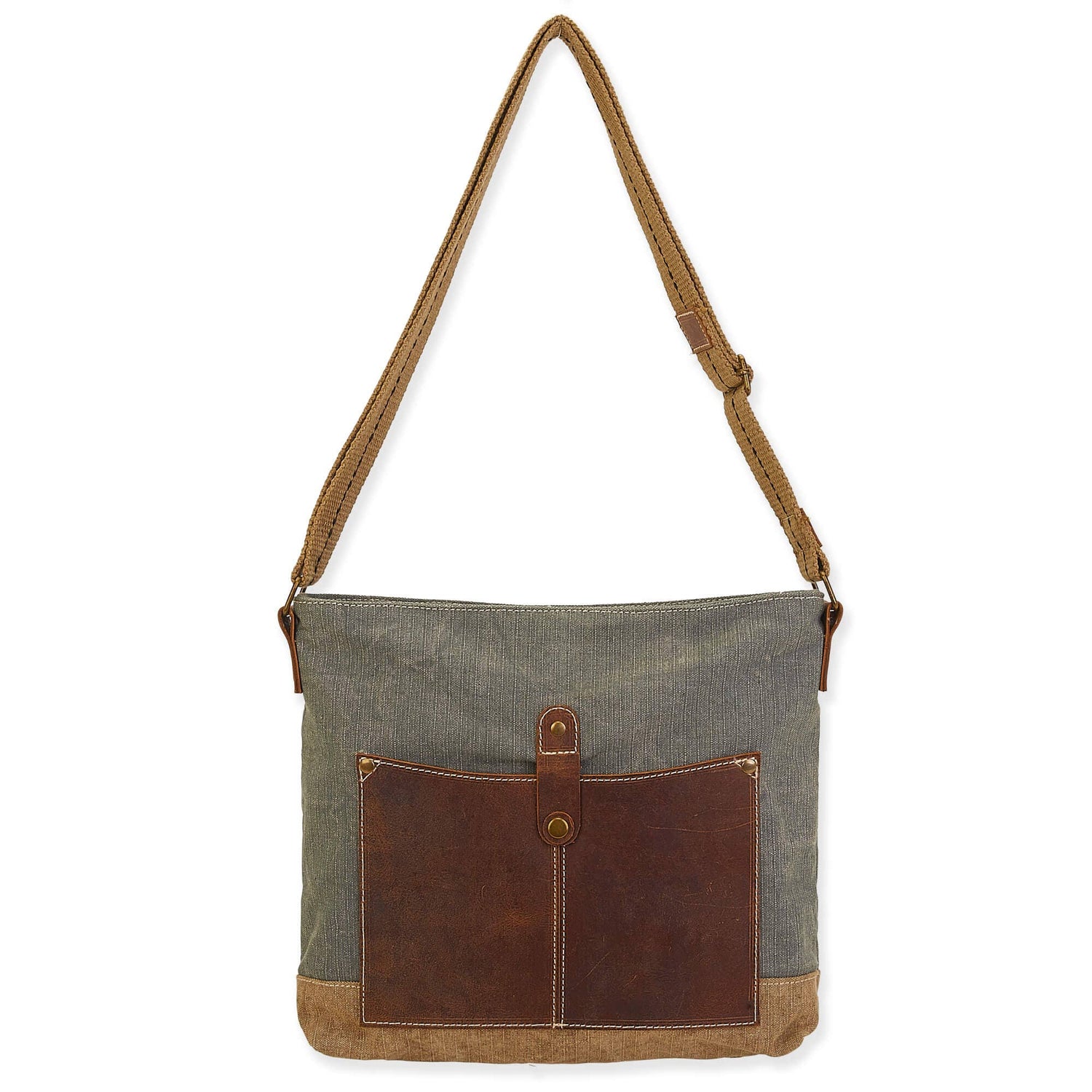 Crossbody Bag | Upcycled with front Pocket