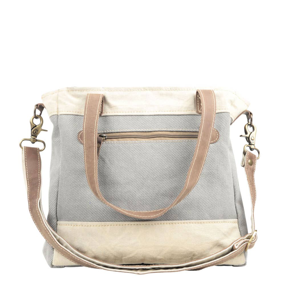 Crossbody Bag | Grey + Cream