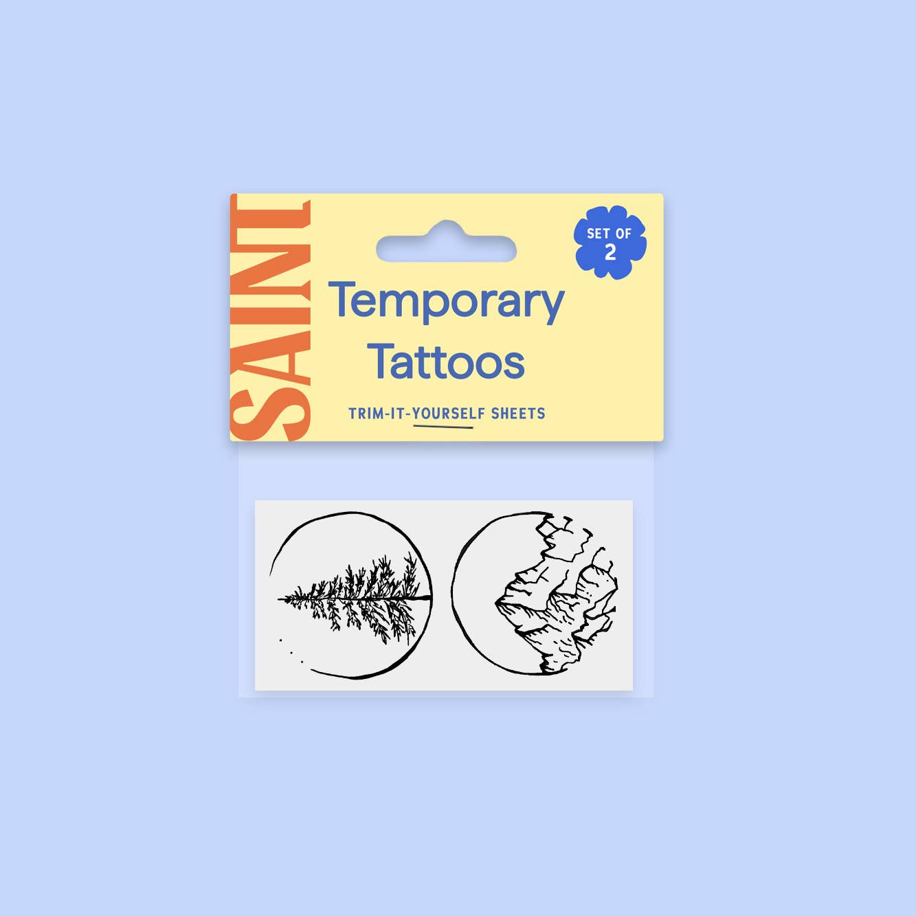 Mountains & Trees Temporary Tattoos