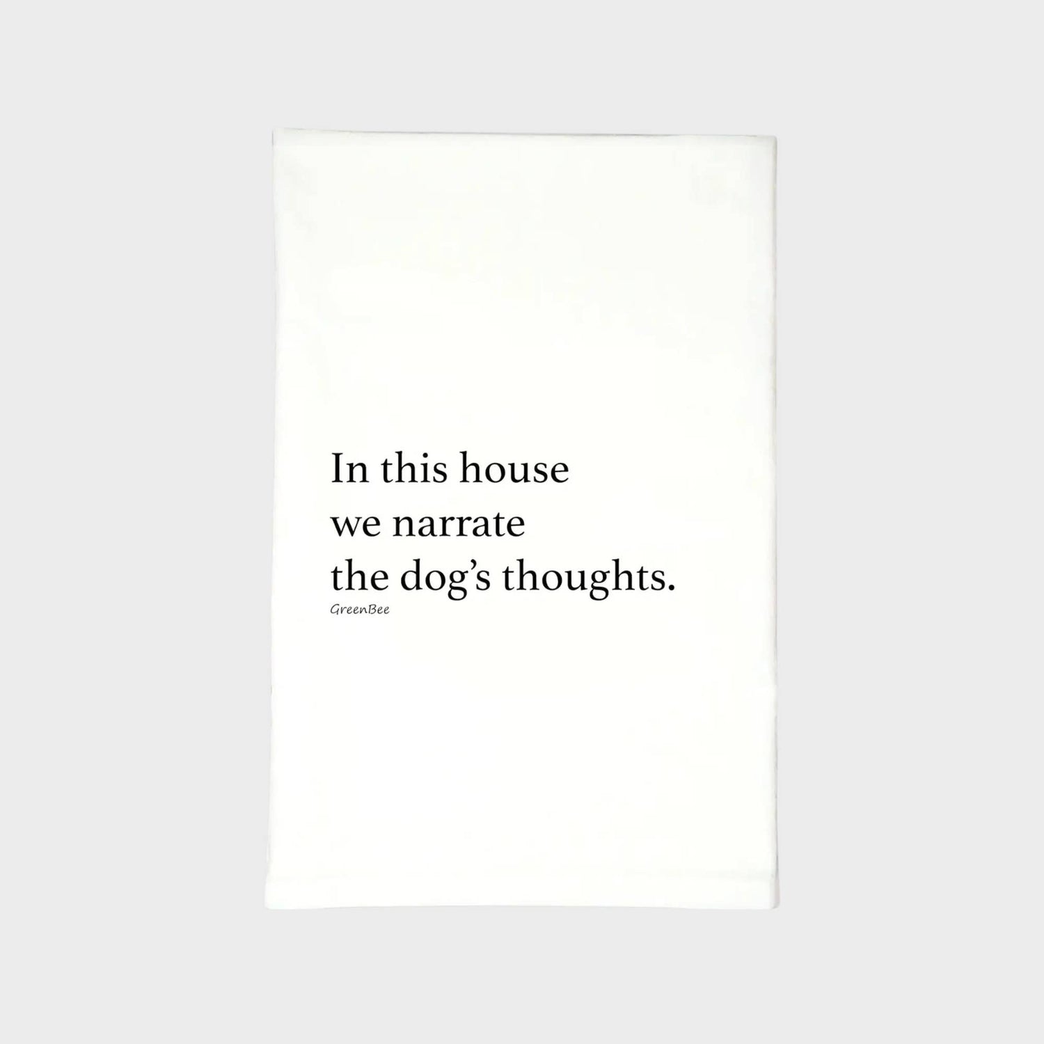 Dog's Thoughts Kitchen Towel | Tea Towel | Cute Dish Towels
