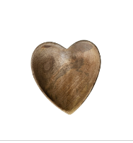 Wooden Dish | Heart-Shaped