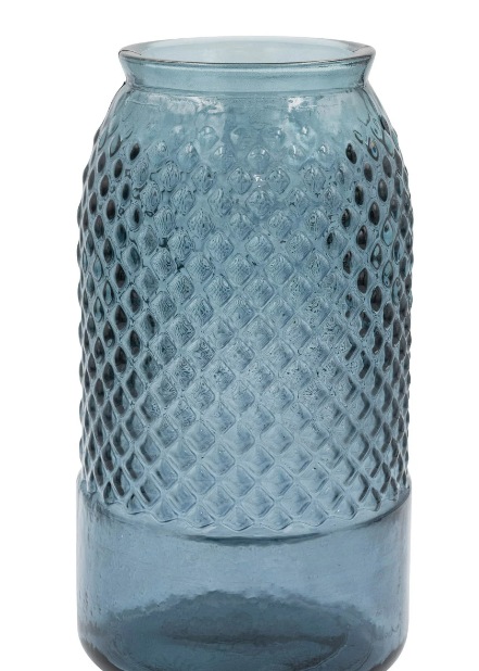 Recycled Glass Vase | Vintage Hobnob Style