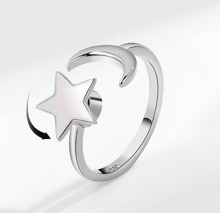 Spinner Ring | Moon + Star