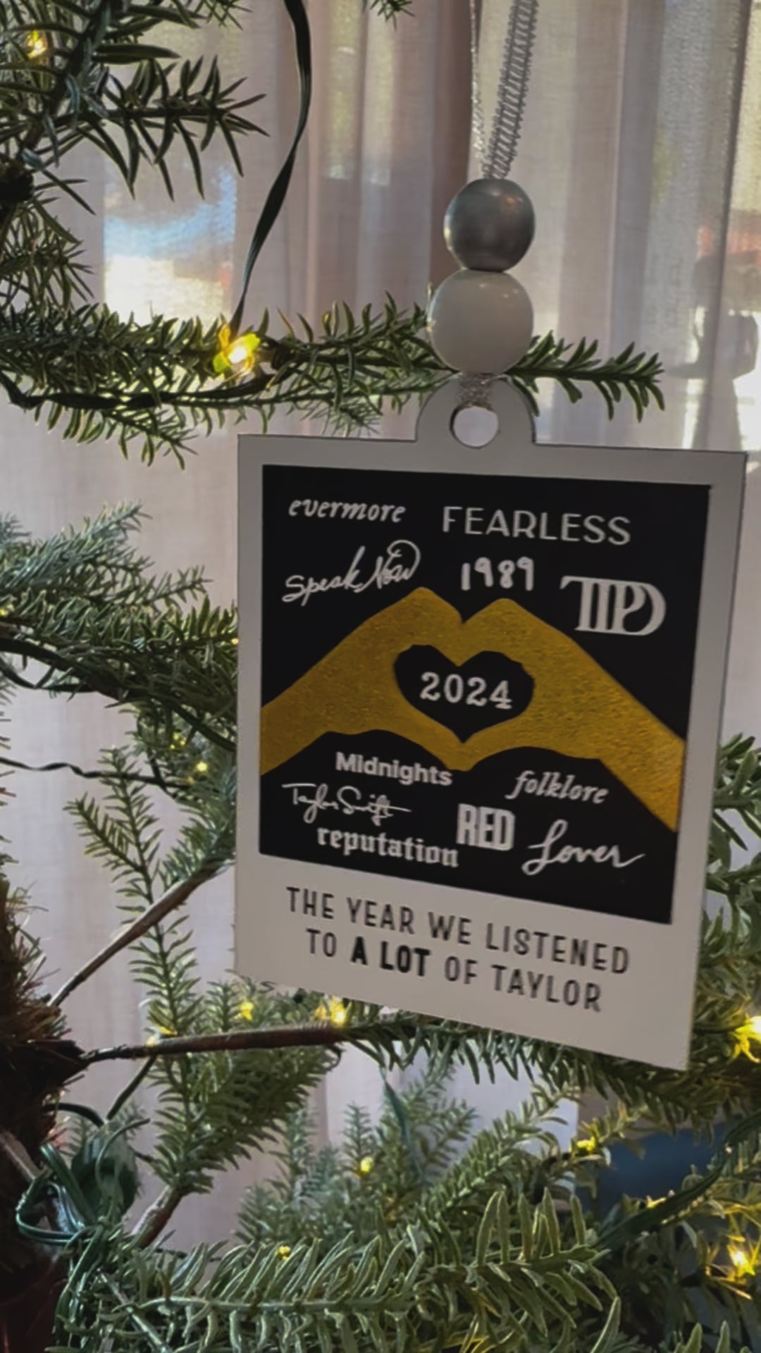 Holiday Ornament | The Year We Listened to A LOT of Taylor - 2024