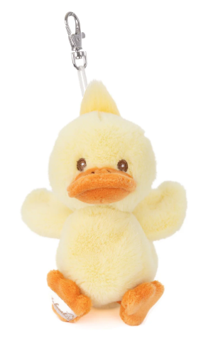 Bukowski Plush Bag Charm | Quack Duck - Pink, Yellow + White