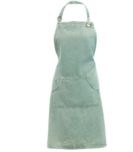 Stonewashed Apron | Sage