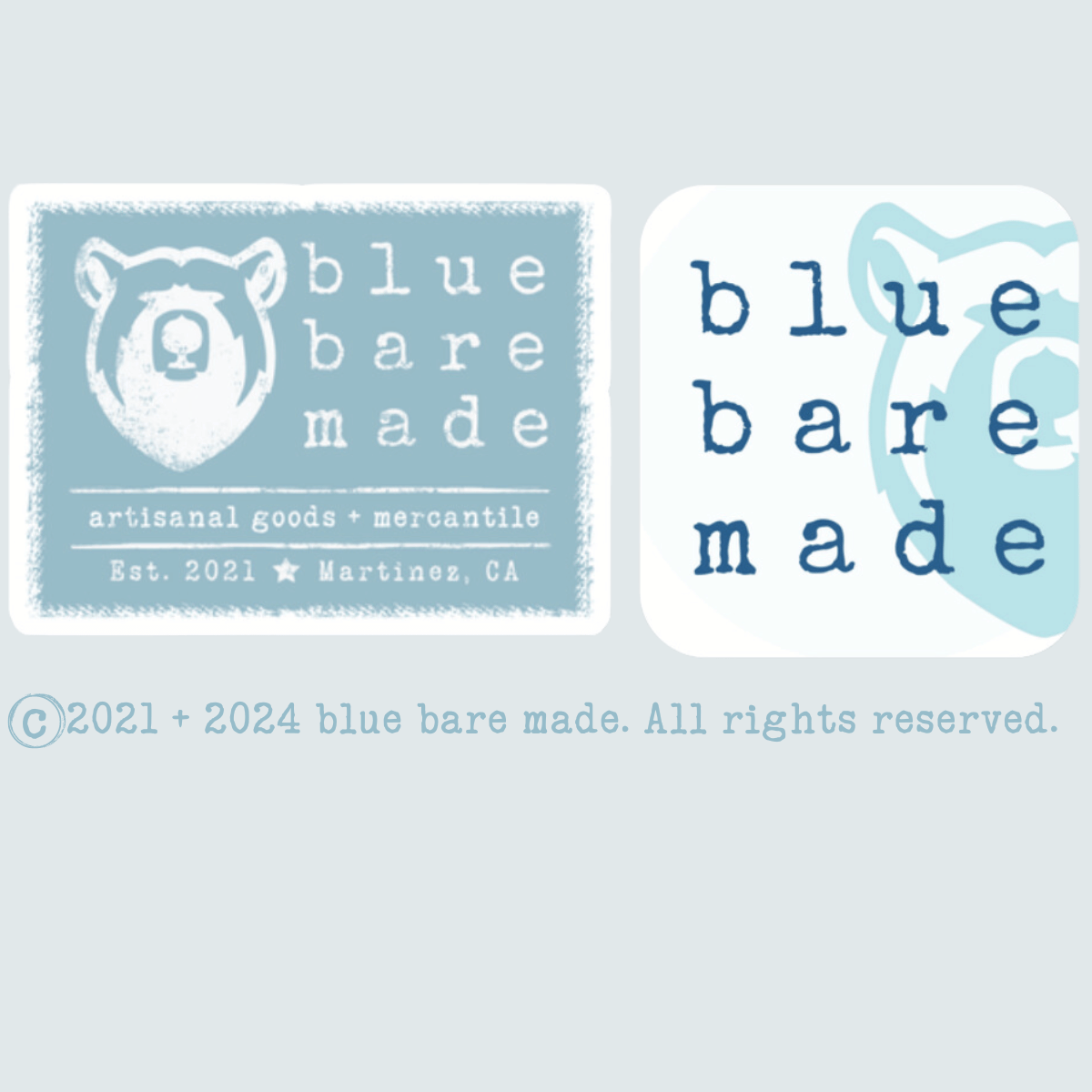 Sticker | Blue Bare Made Logo