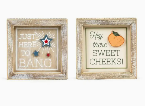 Framed Decor | Here to Bang/Sweet Cheeks