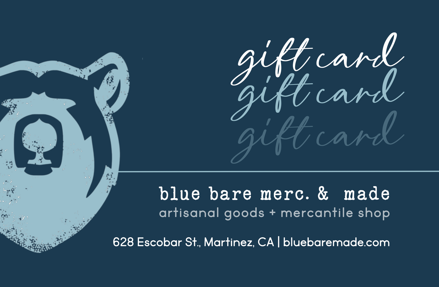 GIFT CARD | BLUE BARE MADE