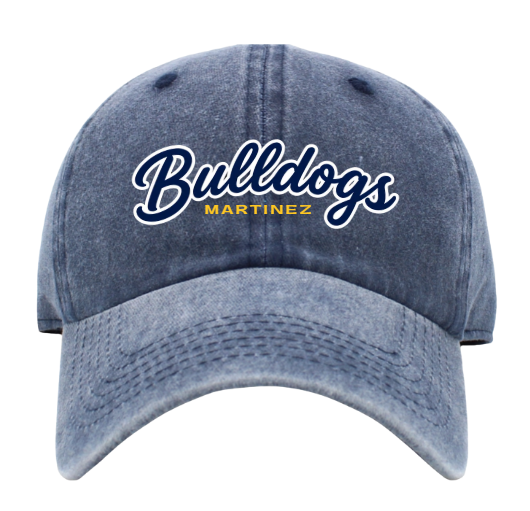 Alhambra Hat | Washed Navy Bulldogs Script