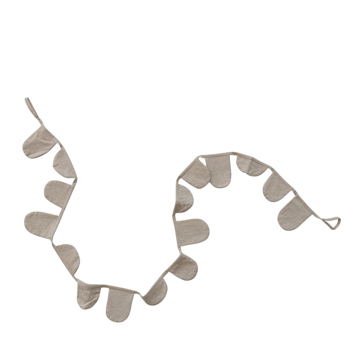 Beige cotton scalloped garland