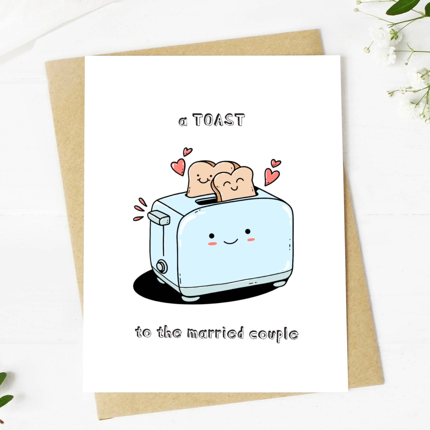 Greeting Card | Wedding/Anniversary "Toast To The Married Couple"