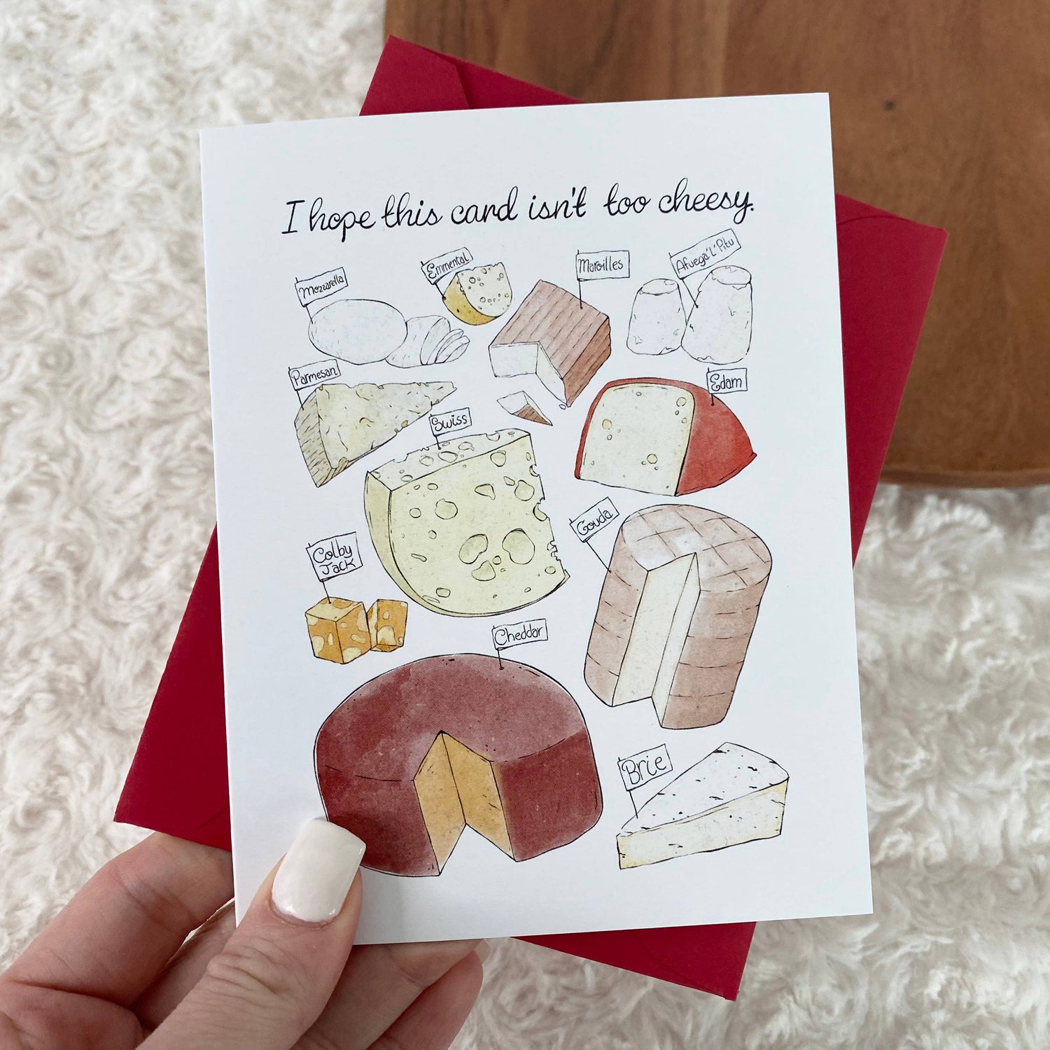 Greeting Card | I Hope This Card Isn't Too Cheesy