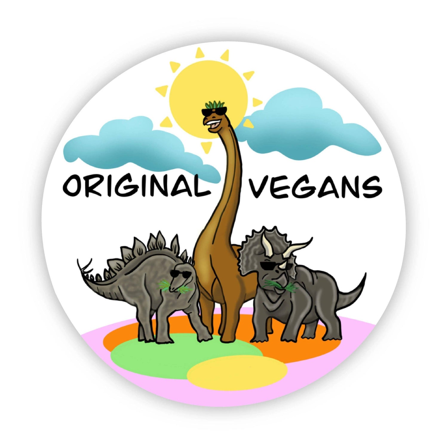 Sticker | Original Vegans Dinosaurs