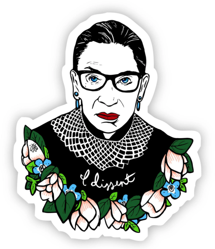 Sticker | Ruth Bader Ginsburg "I Dissent"